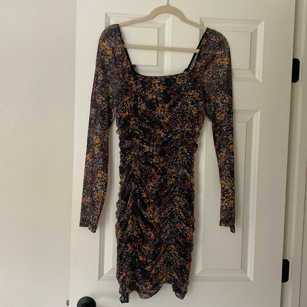 Ruched mini dress